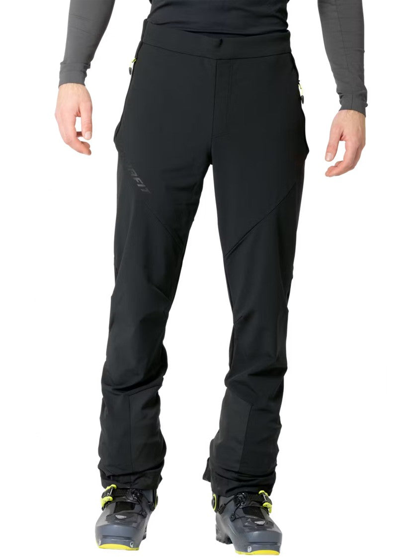 Dynafit Slim-Fit Black Hybrid Pants With Knee Reinforcements