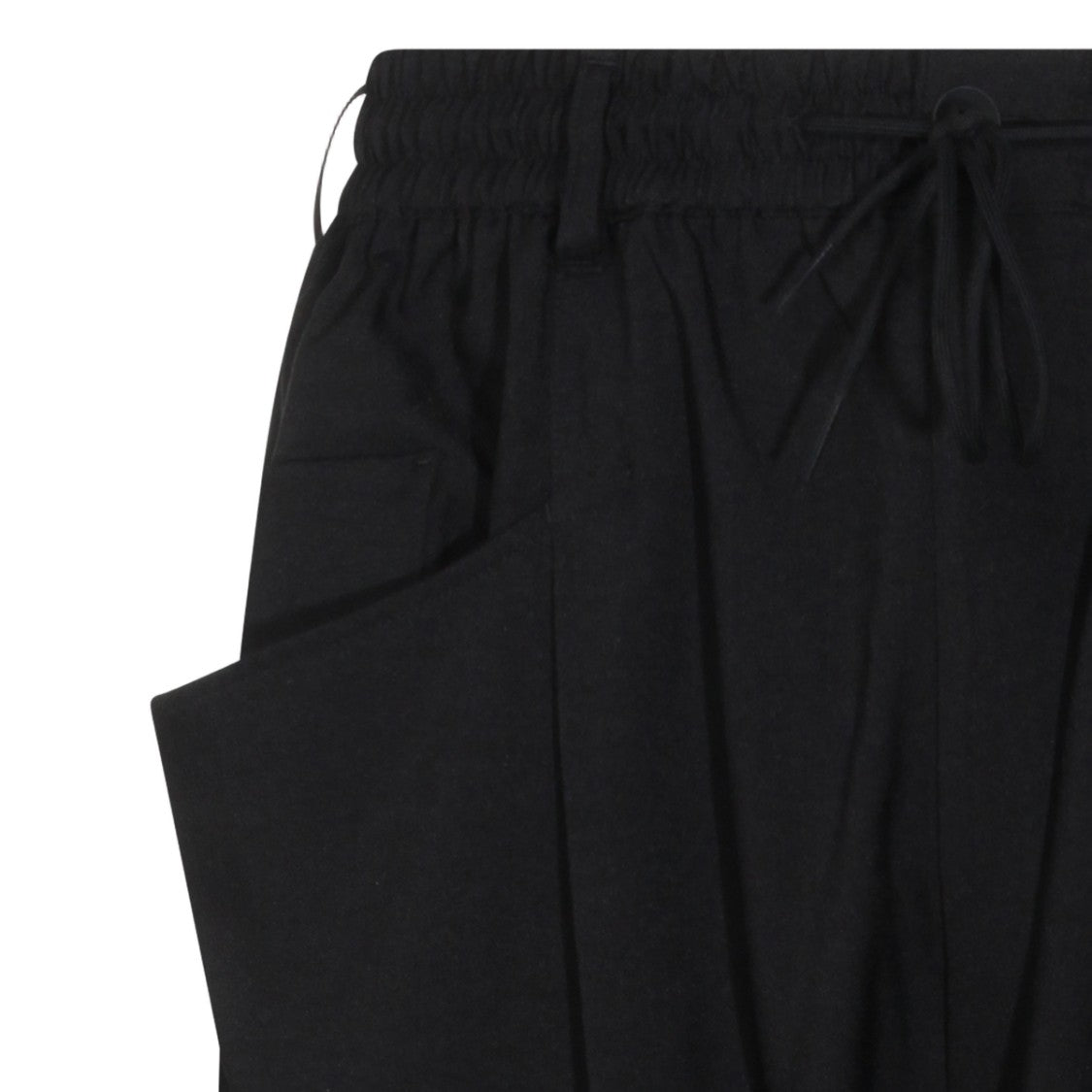 Y-3 Relaxed Fit Black Trousers With Cargo Pockets