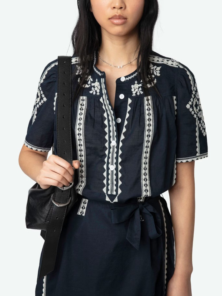 Zadig & Voltaire Knee-Length Dress With Intricate Embroidery