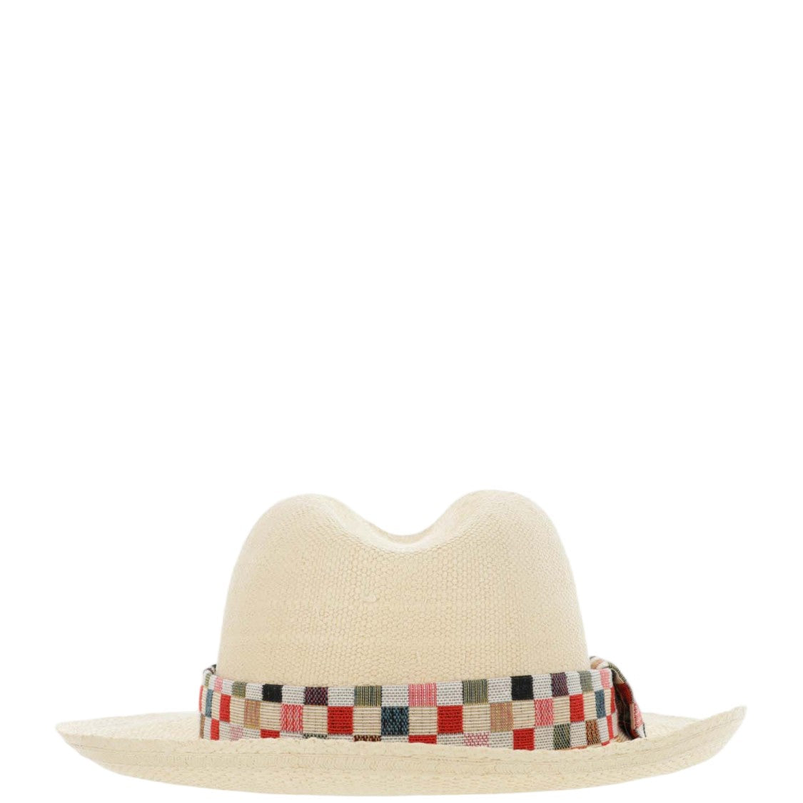 Alexia Alvarez De Toledo Panama Hat With Geometric Pattern
