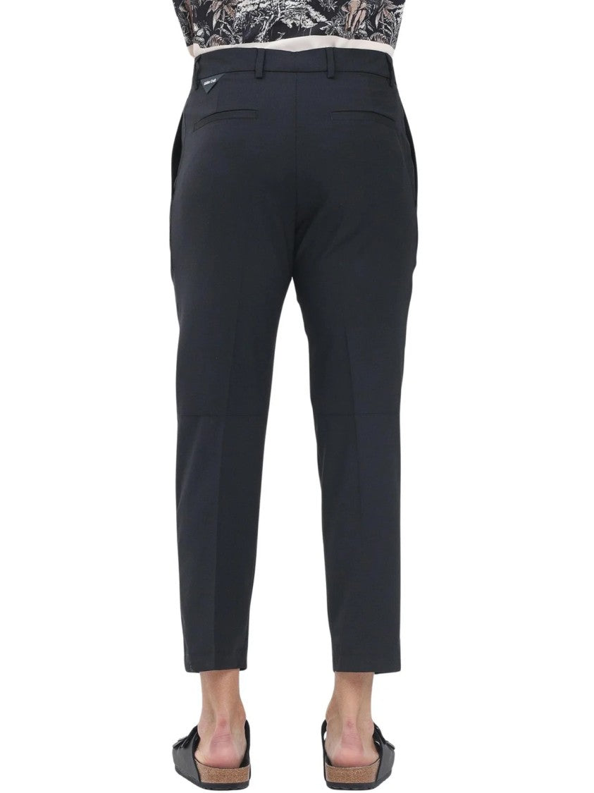 Golden Craft 1957 Black Wool-Blend Stretch Pants