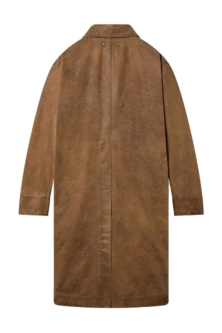 Golden Goose Waxed Twill Trench Coat