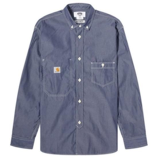 Junya Watanabe Long-Sleeve Casual Shirt With Button-Down Collar And Contrast Stitching