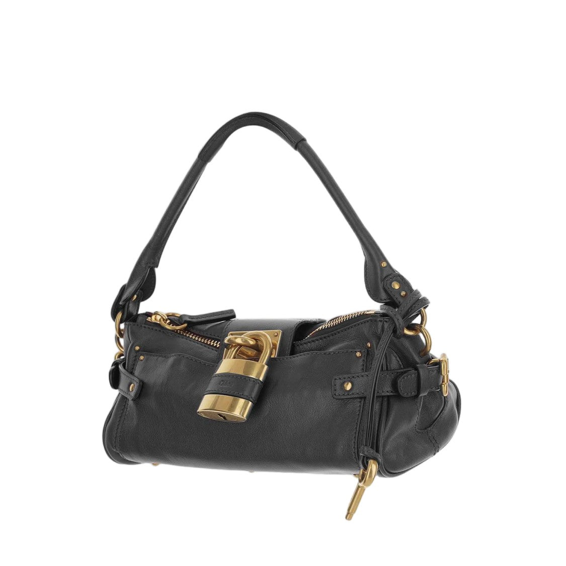 Chloé Leather Satchel With Top Handle And Removable Chain Strap