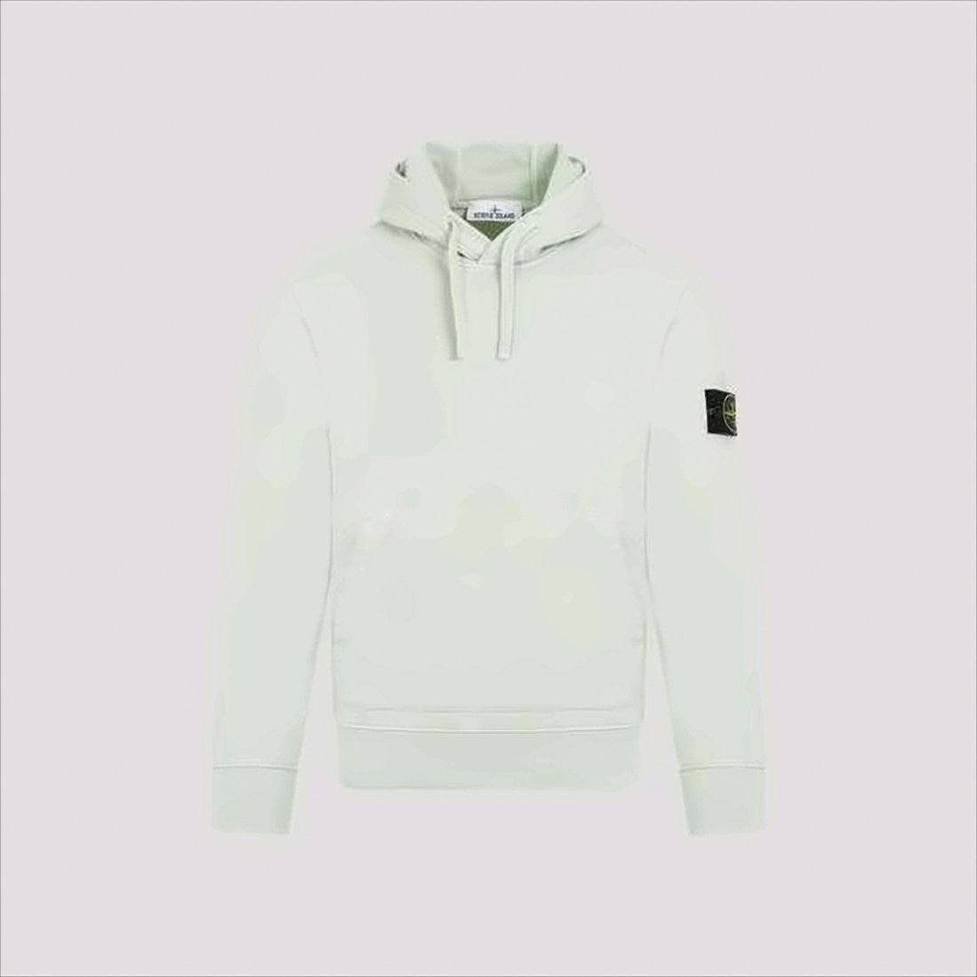 Stone Island White Cotton Hoodie