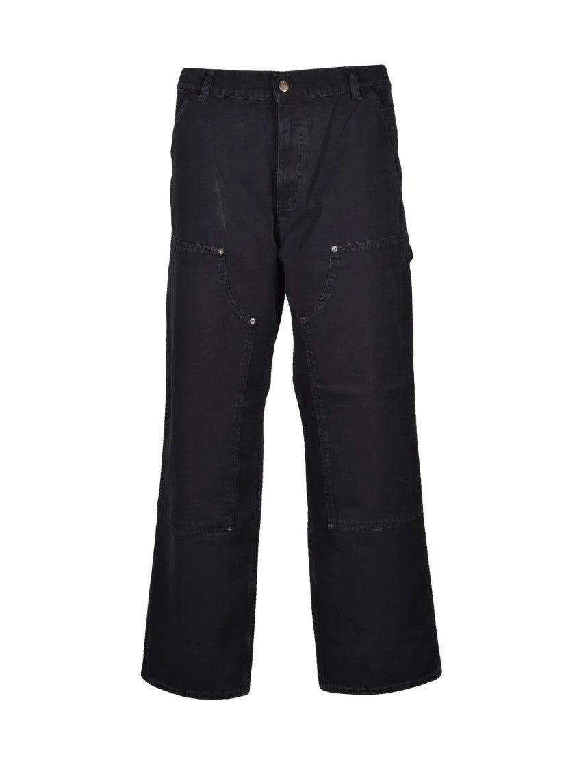 Amish Black Classic Straight-Leg Cotton Pants