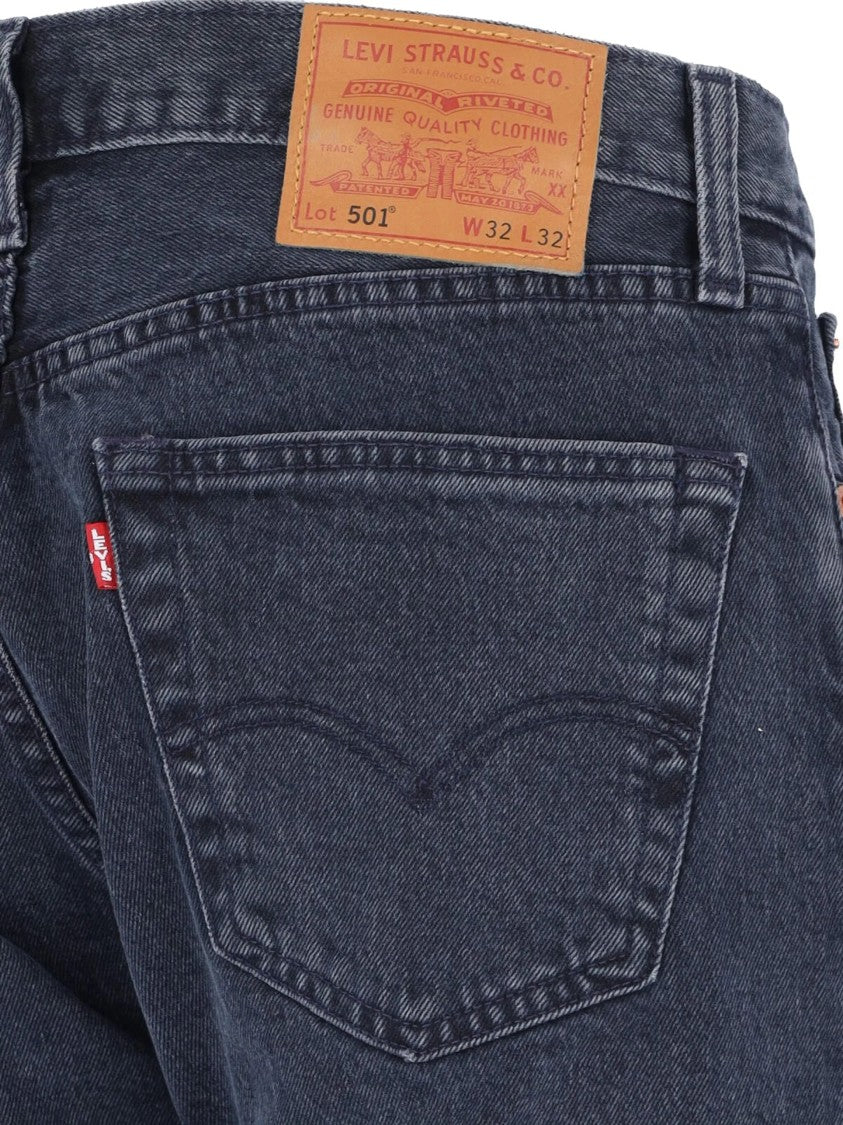 Levi's 501 Original Blue Black Stretch Jeans