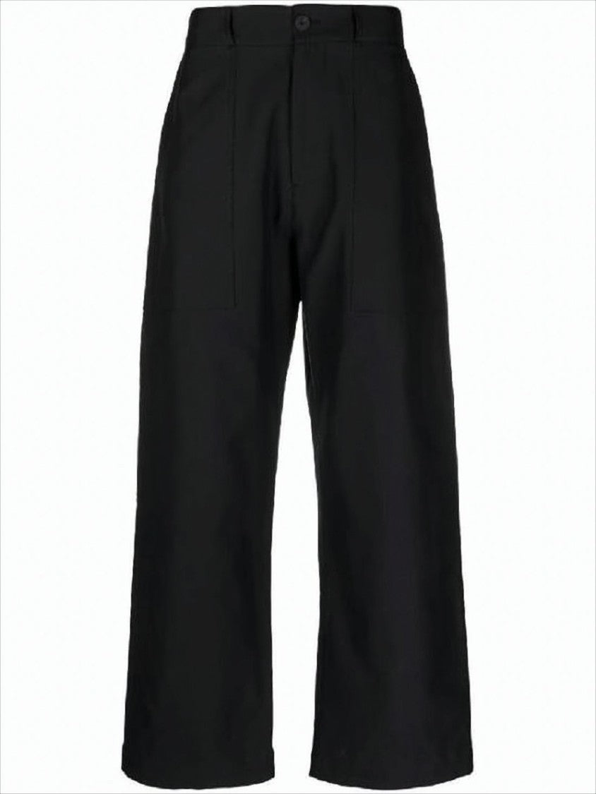 Studio Nicholson Wide-Leg Straight Pants With High Waist