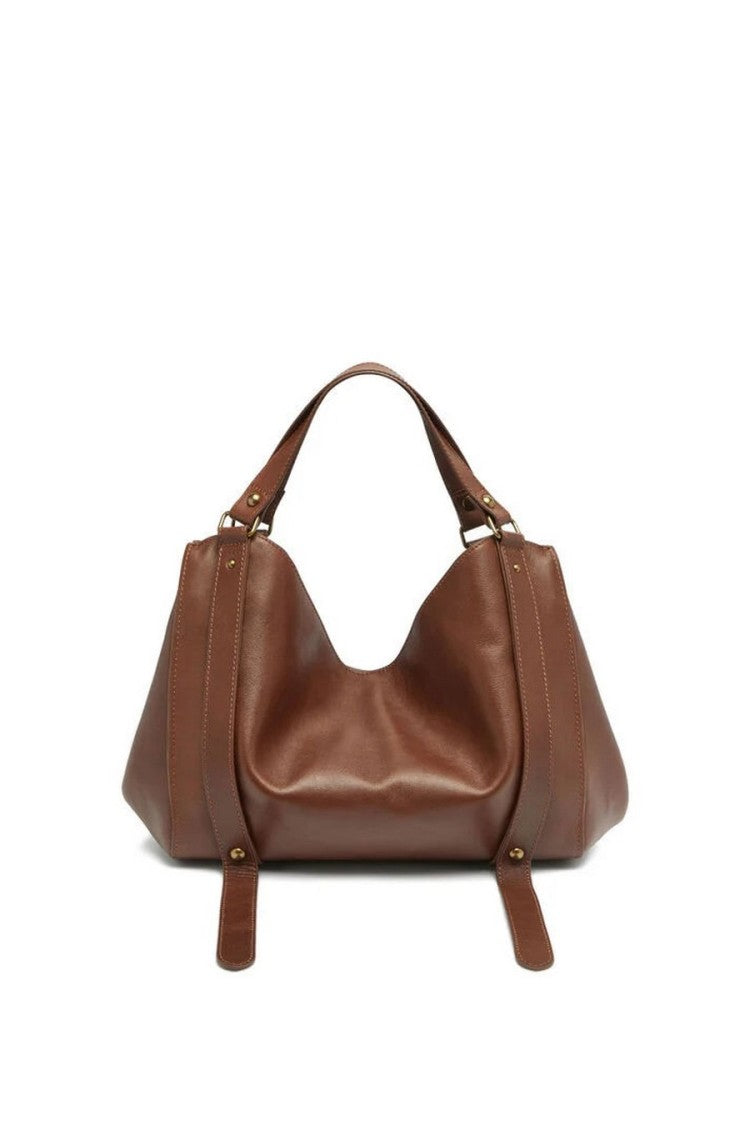 Diesel Brown Leather Hobo Shoulder Bag