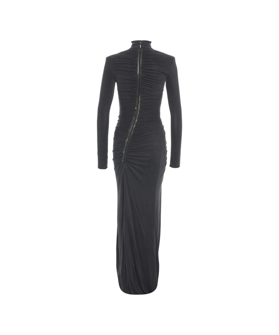 Elisabetta Franchi Gathered Maxi Dress
