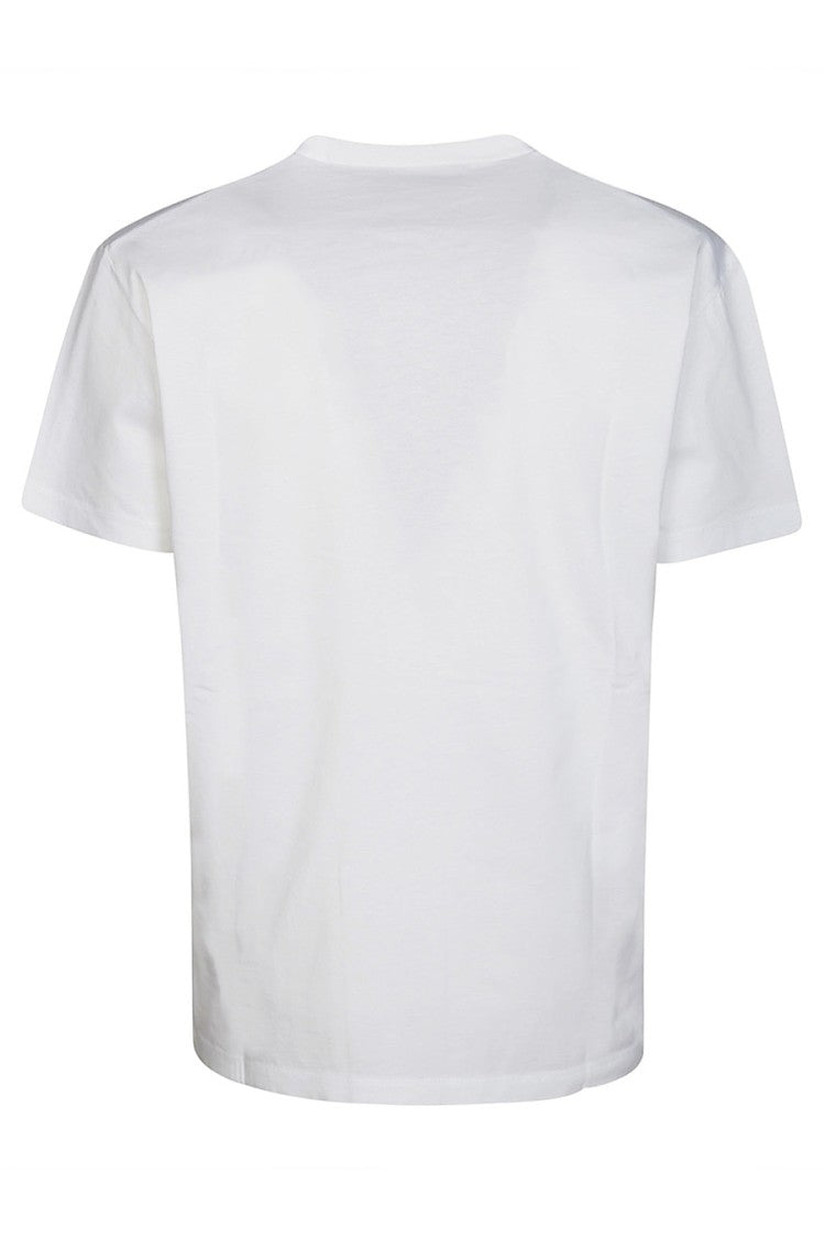 Dsquared2 White Cotton Gradient-Logo T-Shirt