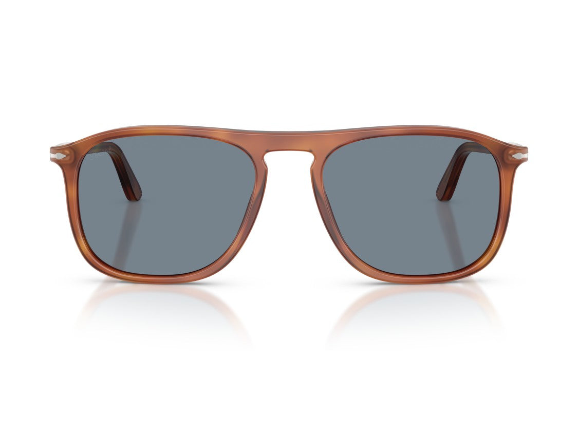 Persol Brown Translucent Acetate Square Sunglasses