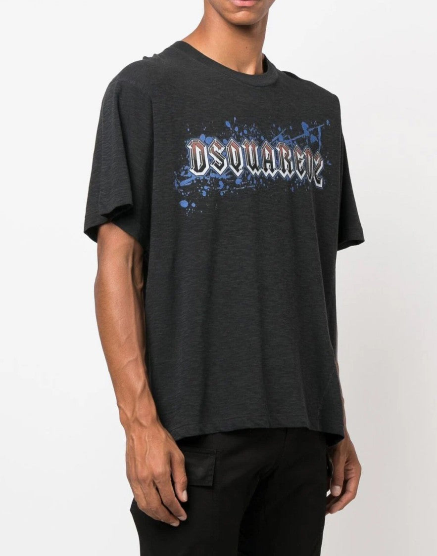Dsquared2 Iron Logo Printed T-Shirt