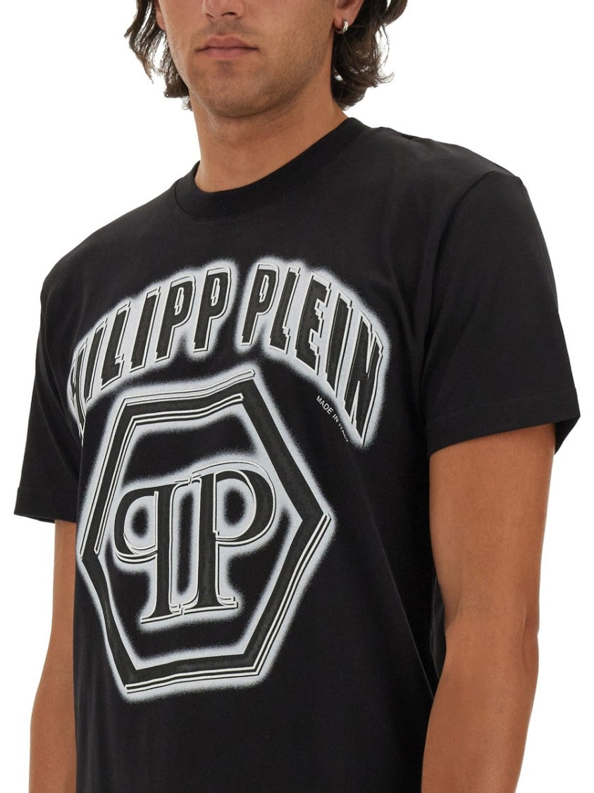 Philipp Plein Bold Logo Print T-Shirt
