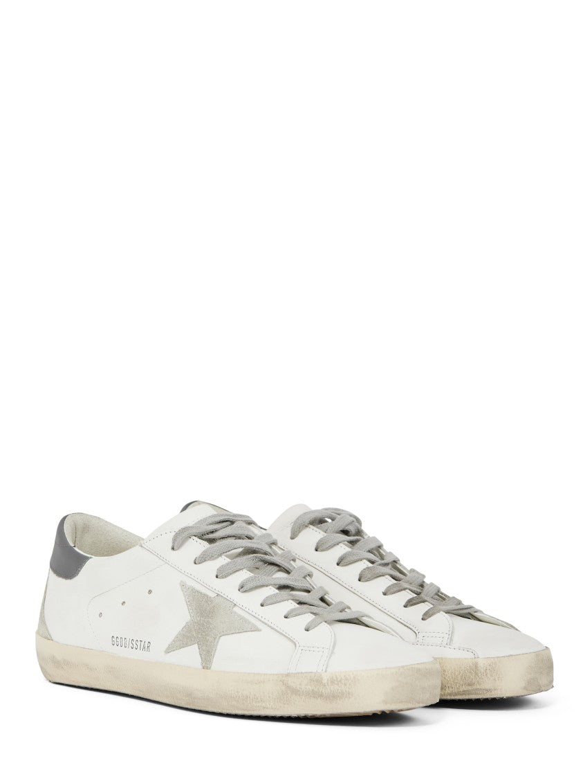 Golden Goose Super Star Leather Sneakers With Suede Accents