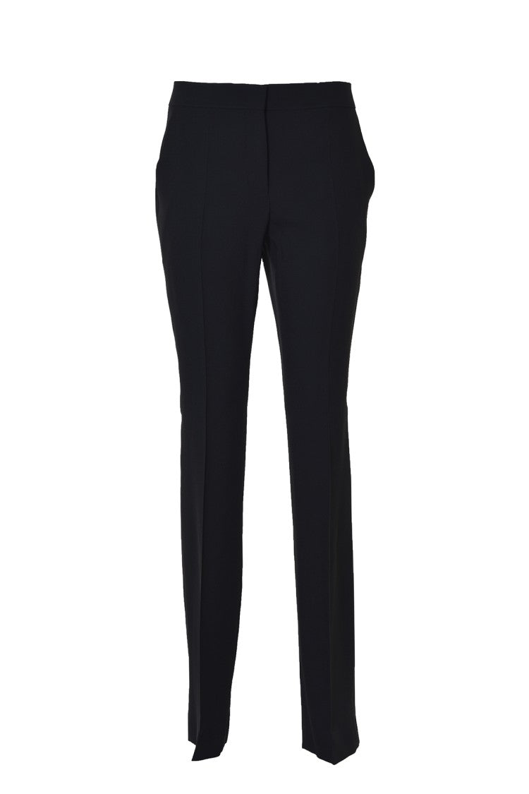 Moschino Black Cady Straight Trousers