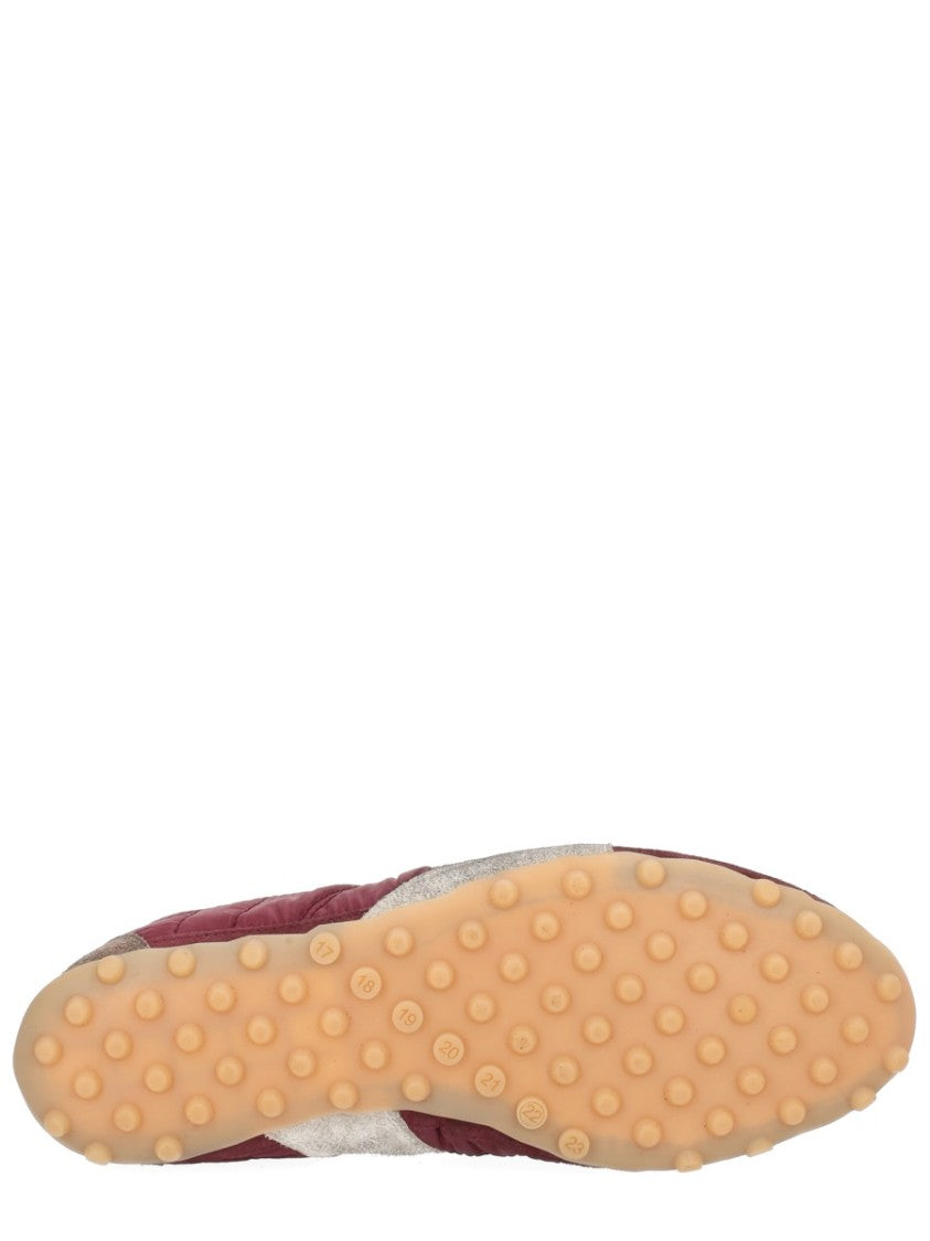 Maison Margiela Burgundy Polyester Sprinters Quilted Sneakers