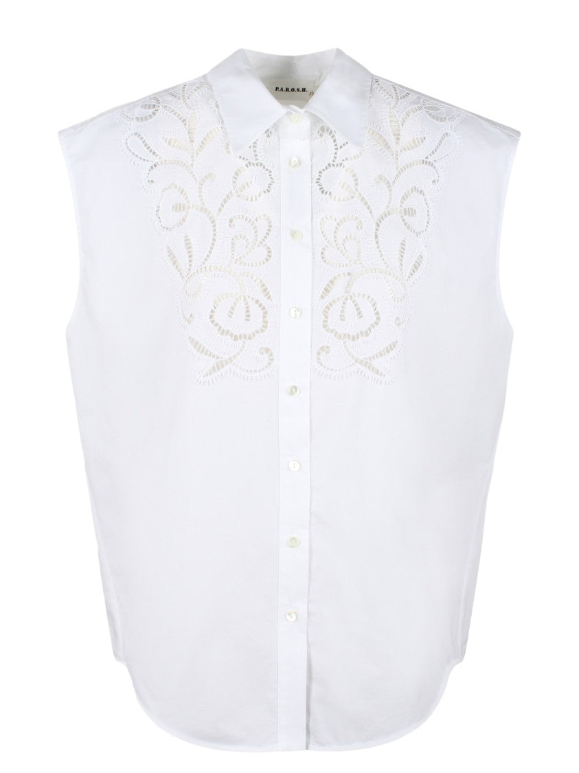 P.A.R.O.S.H. Canyox Lace Embroidery Shirt
