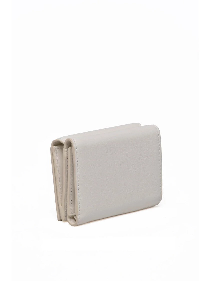 Diesel White Polyurethane Folded Wallet