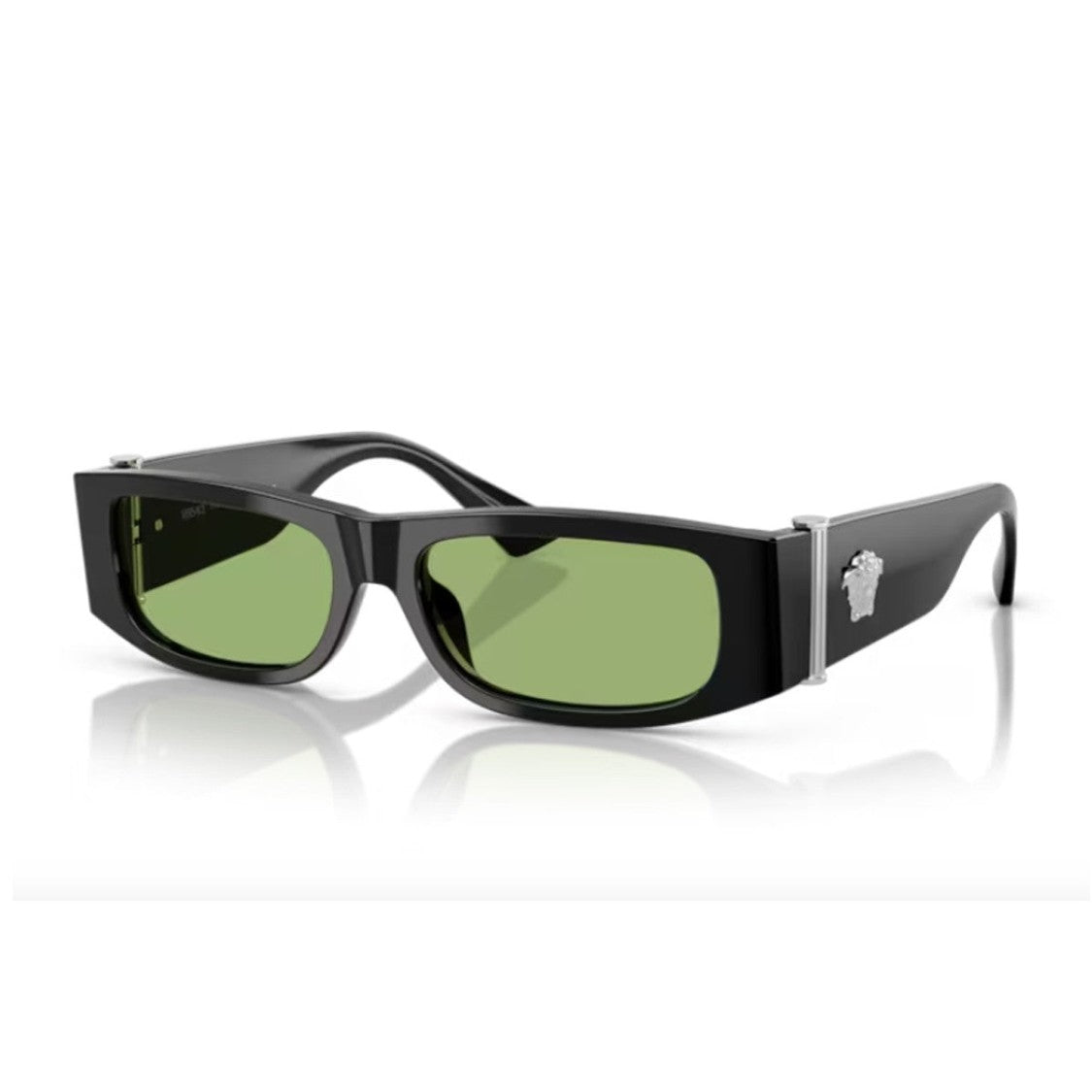 Versace Black 0Ve4476u Medusa Glam Acetate Rectangular Sunglasses