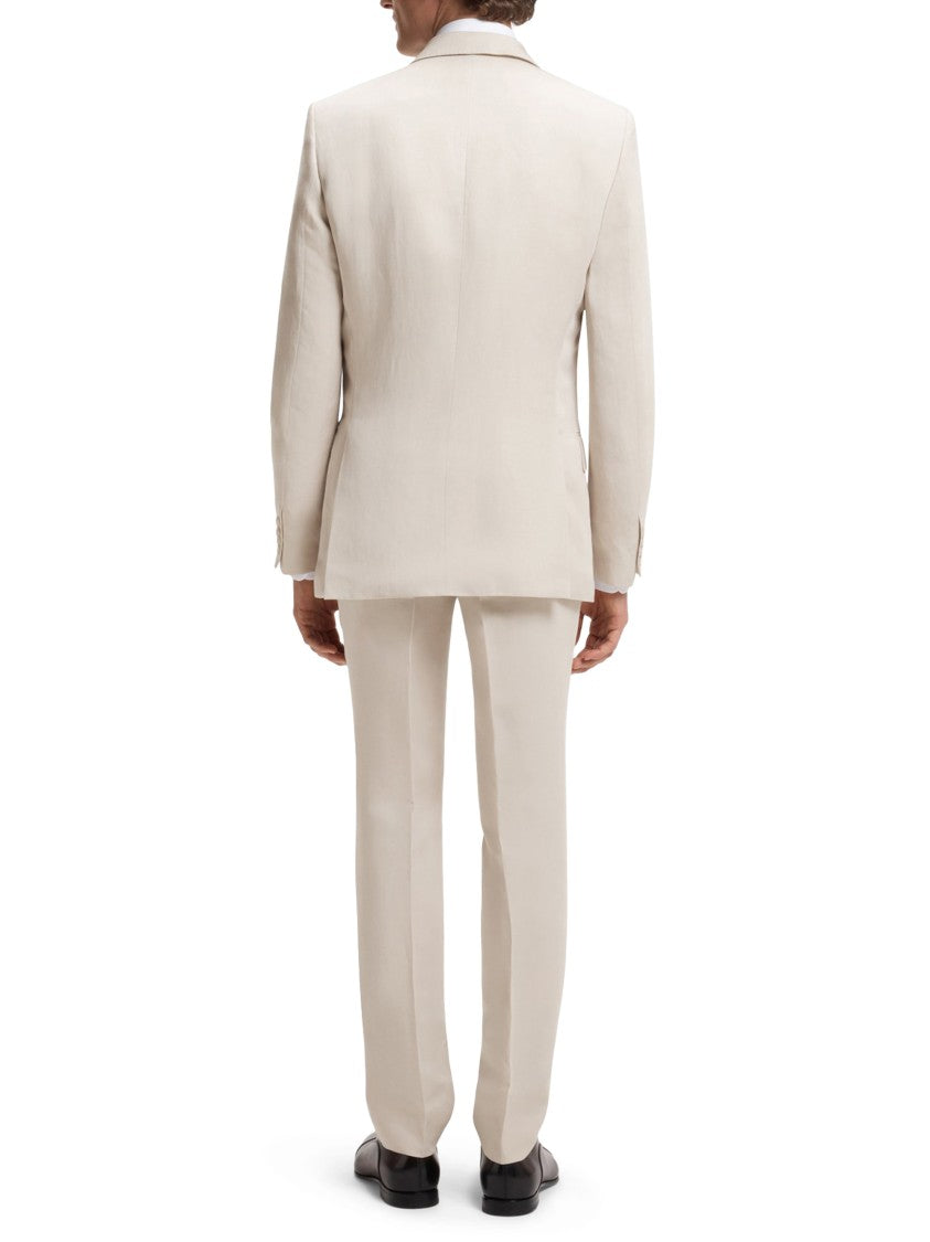 Boss Double-Breasted Jacket With Wide Lapels And Tailored Fit