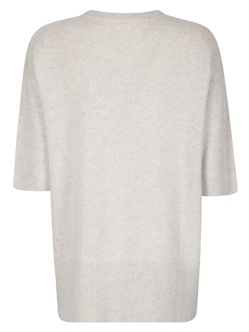 Lisa Yang Soft Cashmere Knit Top With Asymmetric Seams