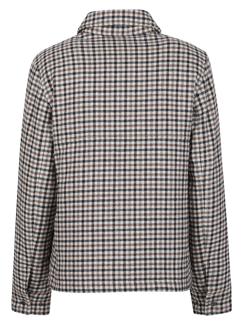 Woolrich Alaskan Boxy Checkered Wool-Blend Overshirt