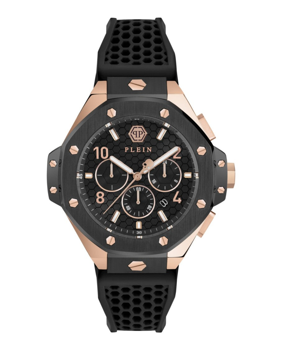 Philipp Plein Plein Chrono Royal 46Mm Two-Tone Silicone Watch
