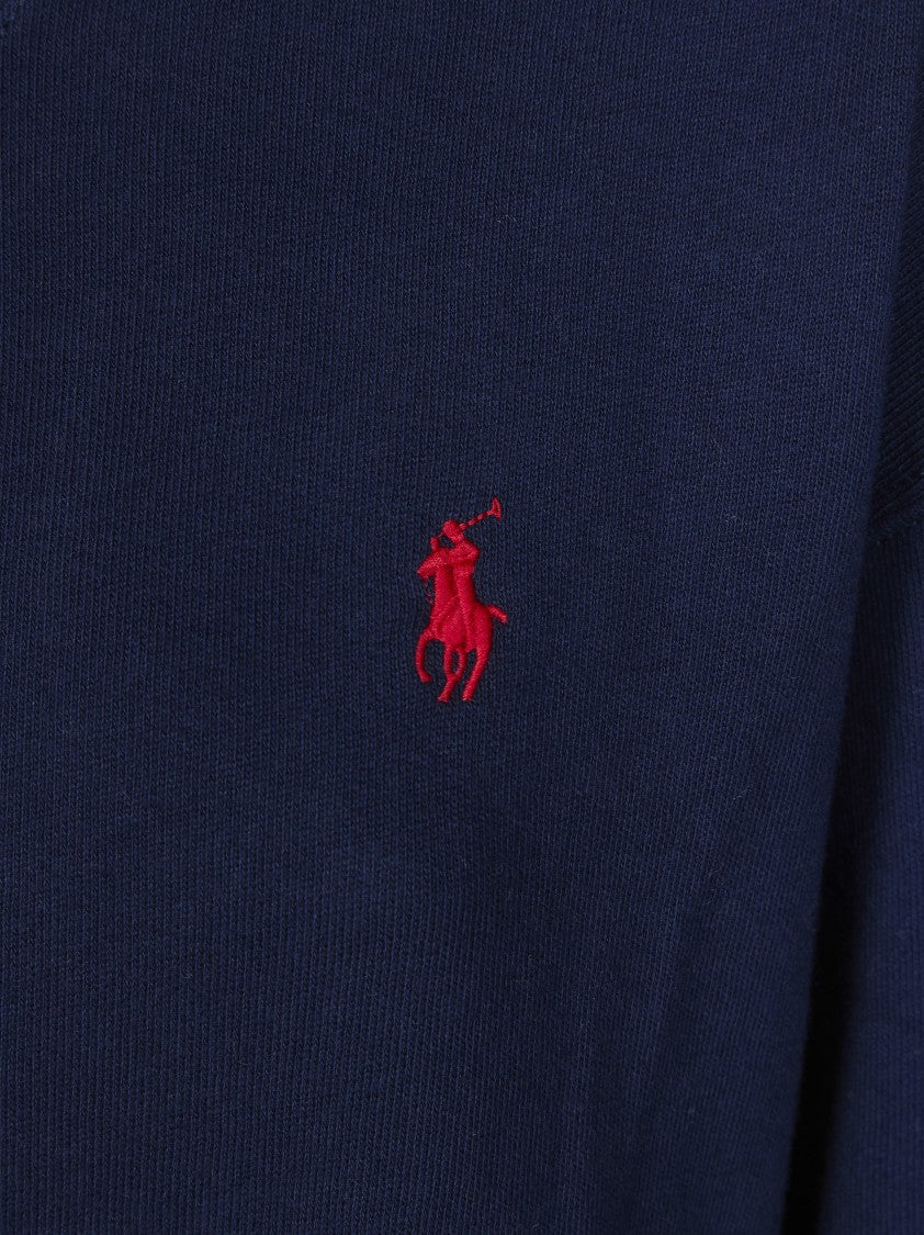 Polo Ralph Lauren Dark Navy Cropped Crewneck Sweatshirt