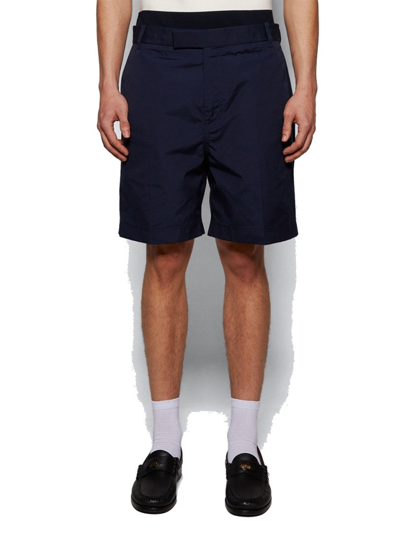 Thom Browne Typewriter Cloth Utility Chino Shorts Navy