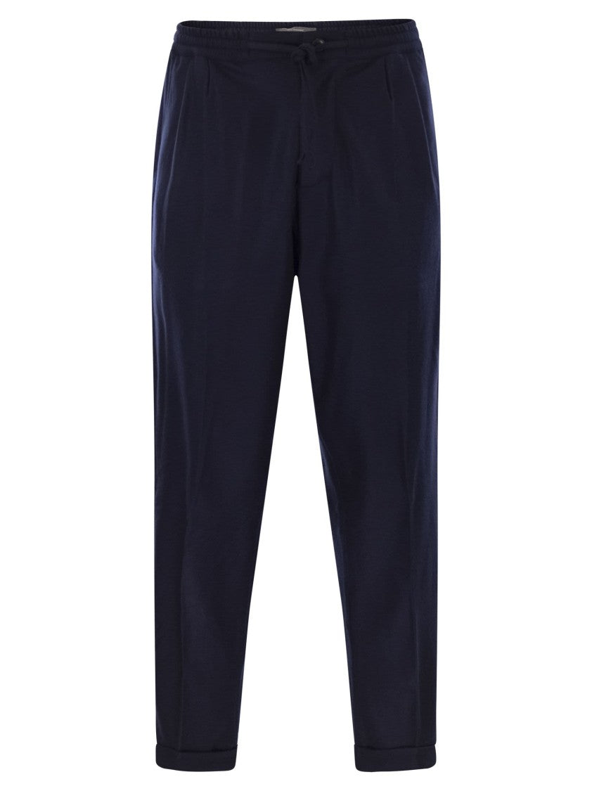 Fedeli Harvard - Soft Cashmere Flannel Trousers