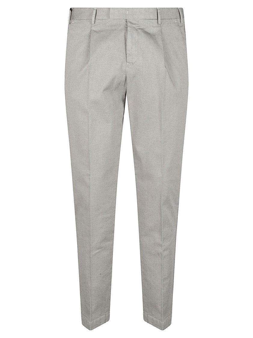 Pt Torino Grey Master Tapered Cotton Pants