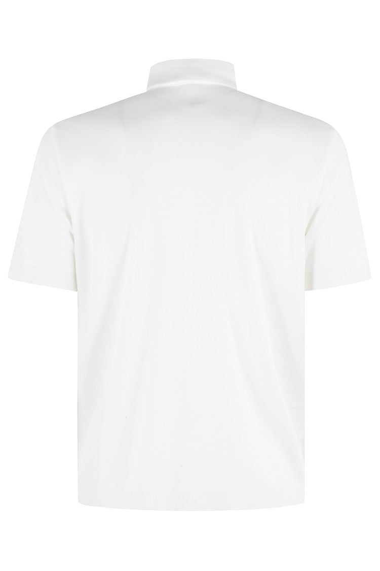 Herno Buttoned Collar Short Sleeve Polo