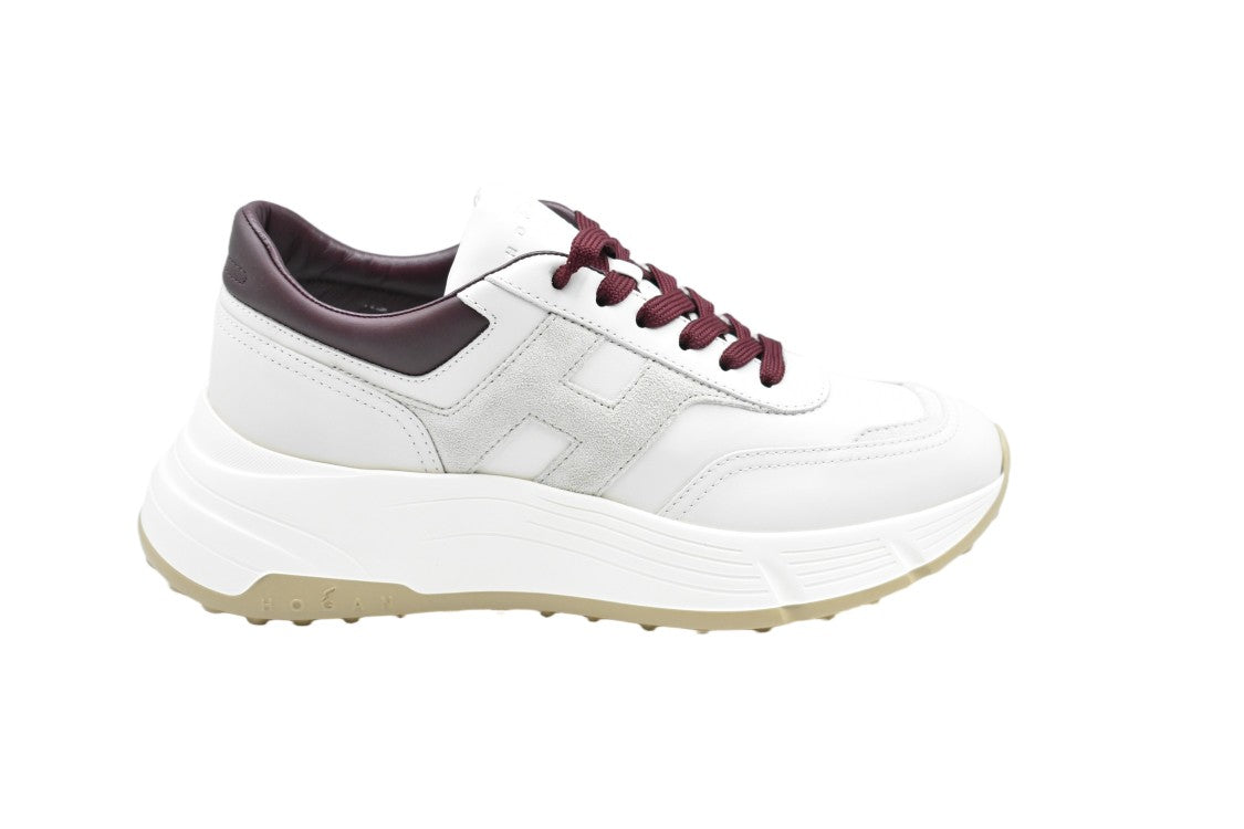 Hogan Bordo Panna Suede Memory Foam Sneakers