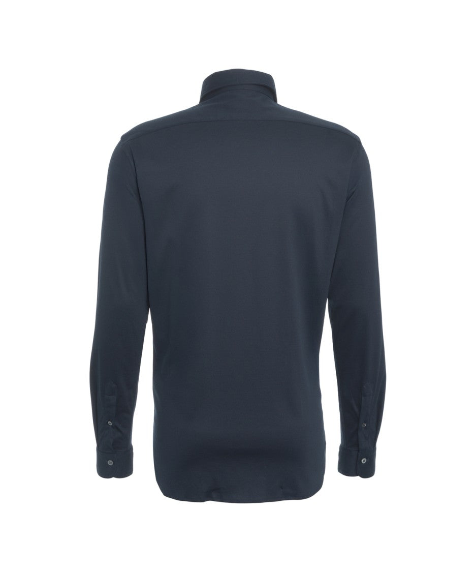 Guglieminotti Cotton Shirt With Kent Collar