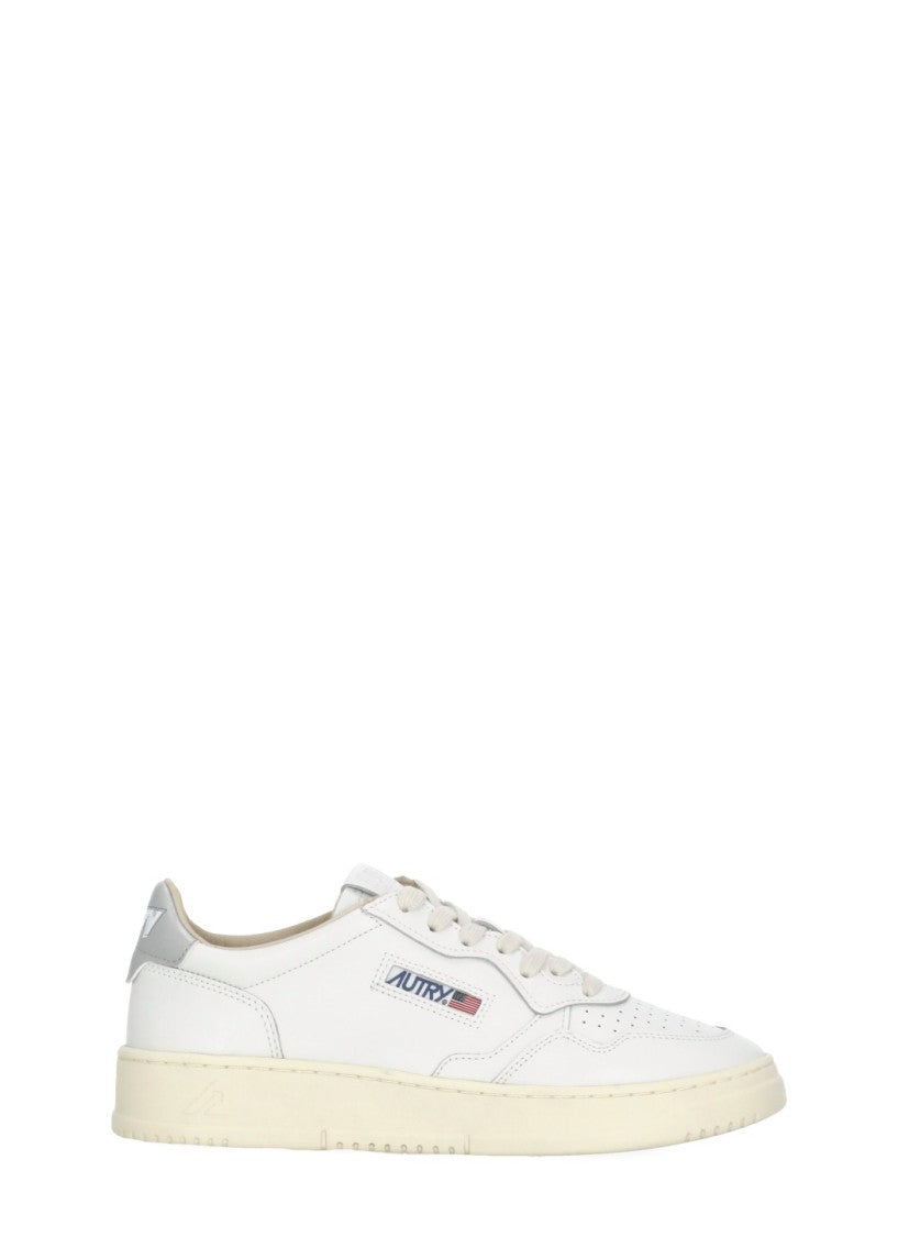 Autry White Medalist Low Leather Sneakers