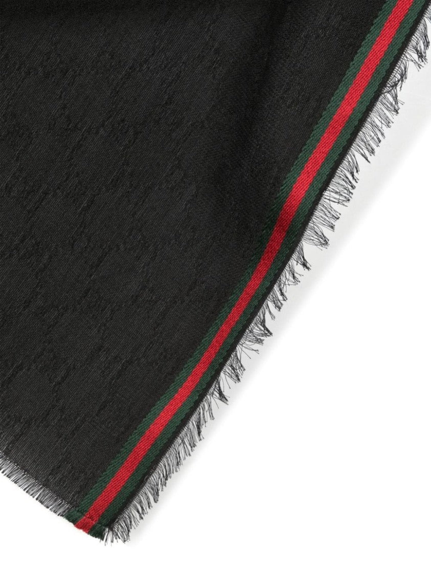Gucci Gg Silk Cotton Stole