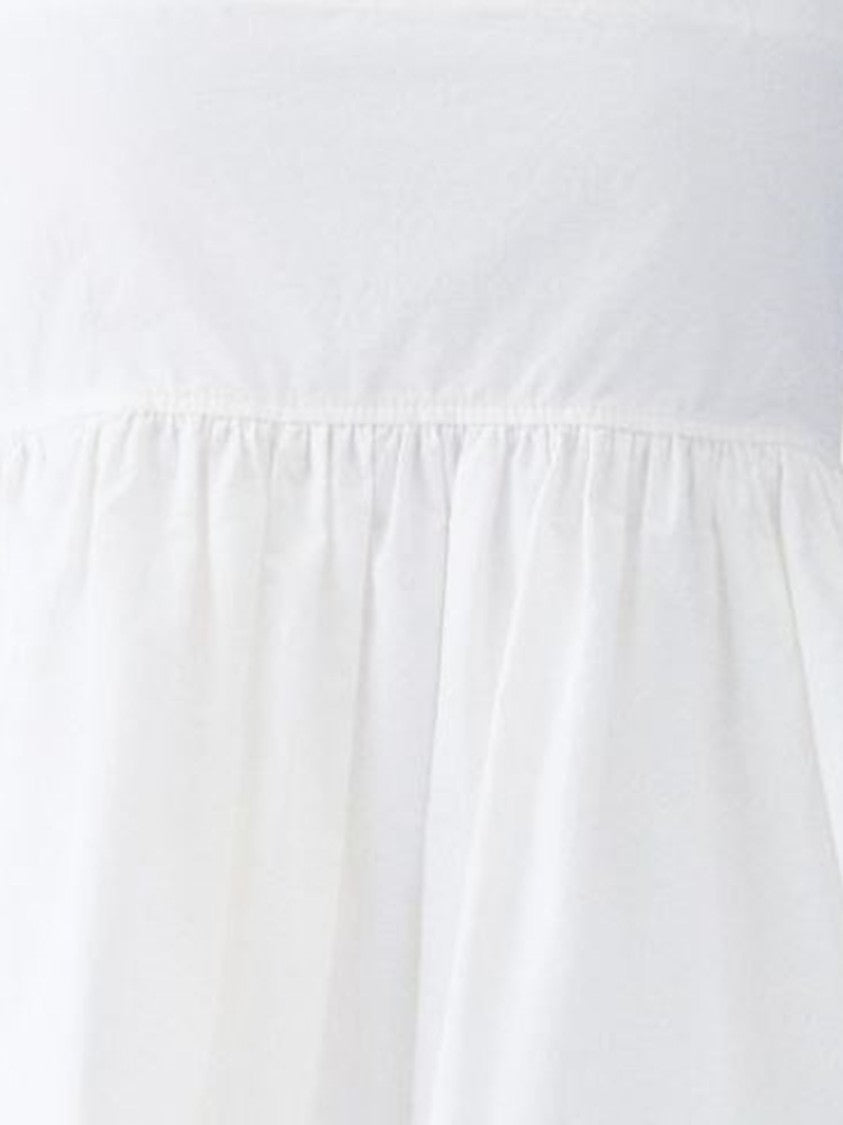 Jacquemus Square Neckline Cotton Top With Thin Straps