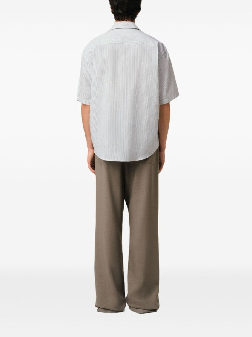Ami Paris Short-Sleeved White Shirt