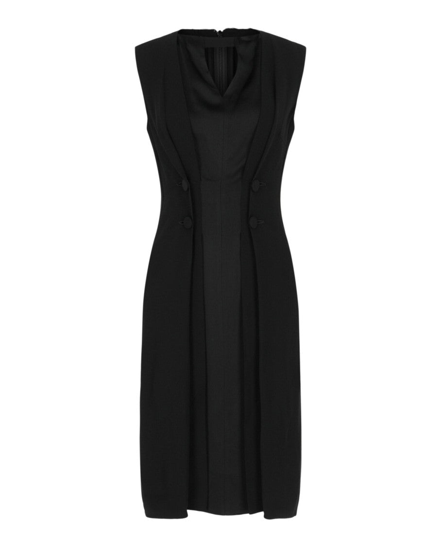 Givenchy Sleeveless Double-Breasted Midi Coat Dress