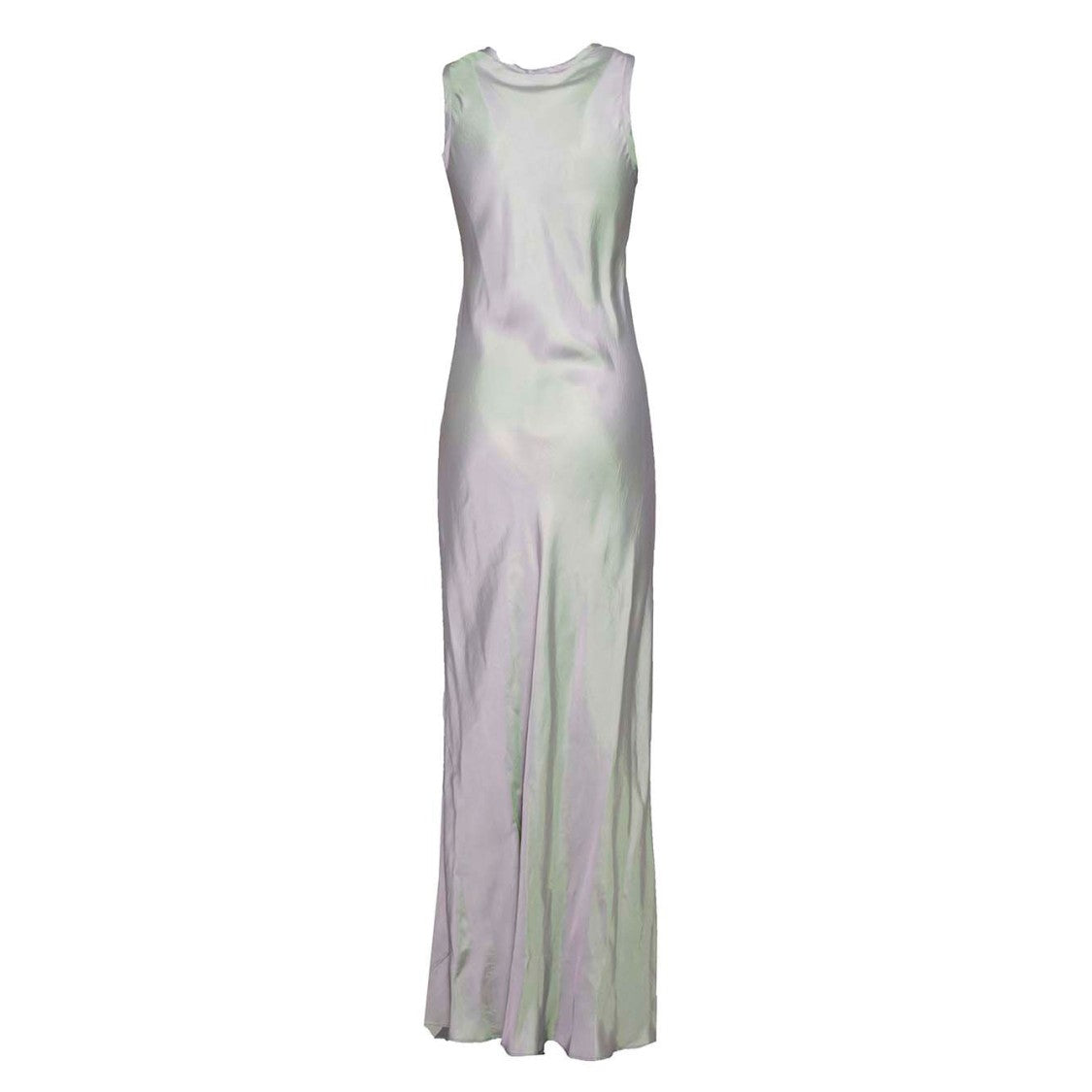 Aspesi Green Viscose Twill Slip Dress