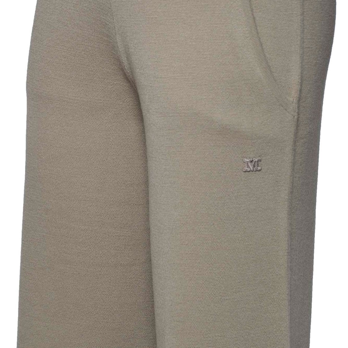 Max Mara Camel Virgin Wool Wide Zigote Trousers