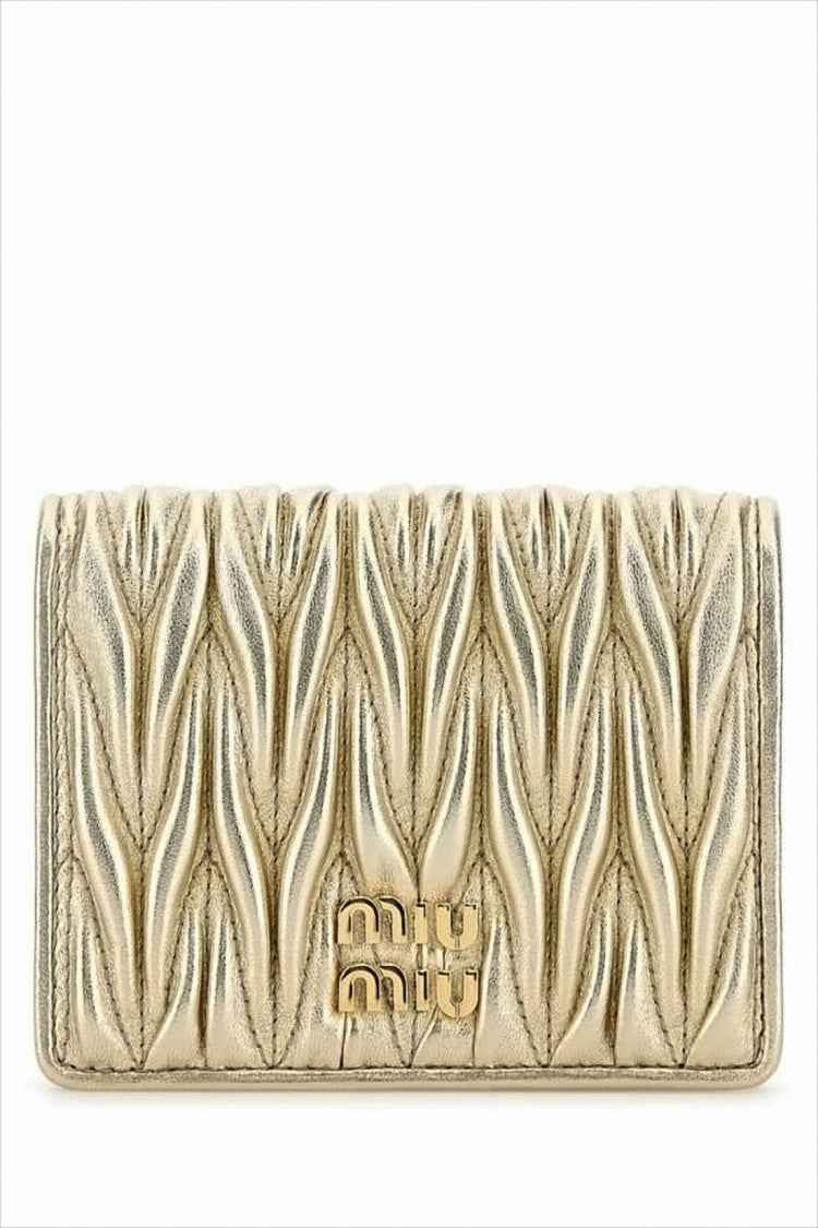 Miu Miu Quilted Napa Leather Wallet