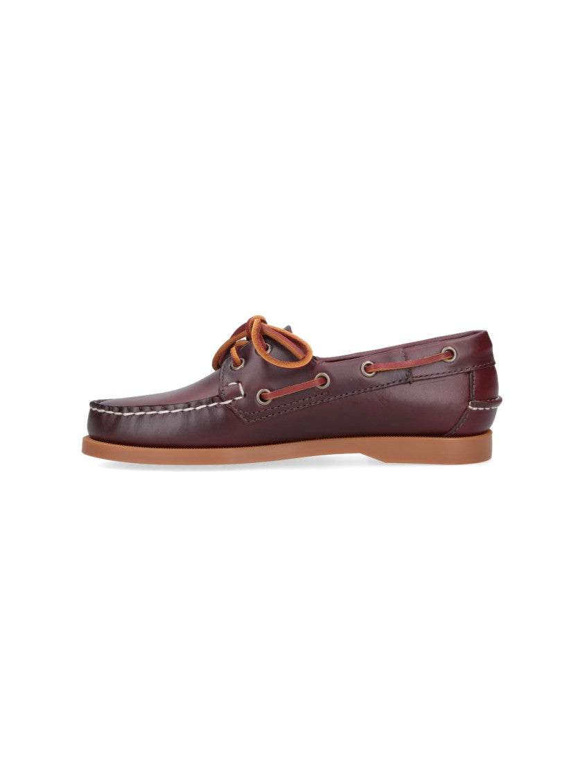 Sebago Classic Boat Shoes In Rich Brown Leather