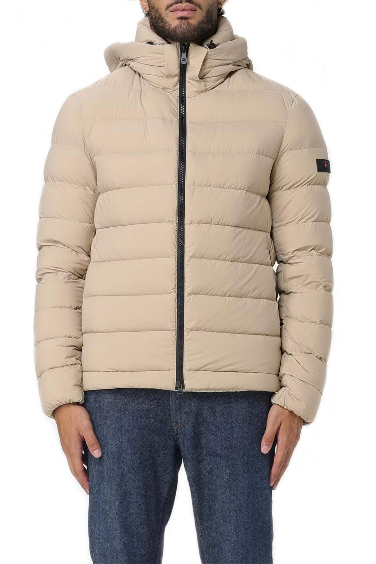 Peuterey Beige Nylon Quilted Down Jacket