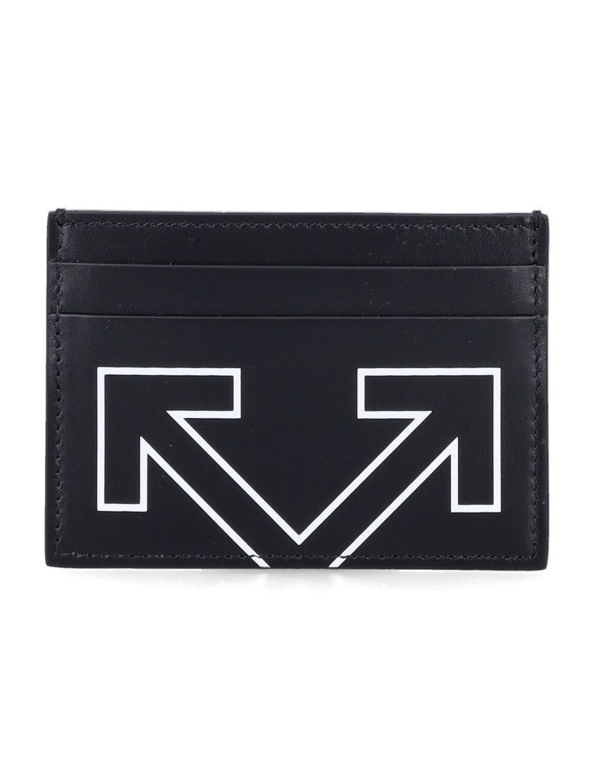 Off-White Leather Arrow Logo Cardholder Wallet