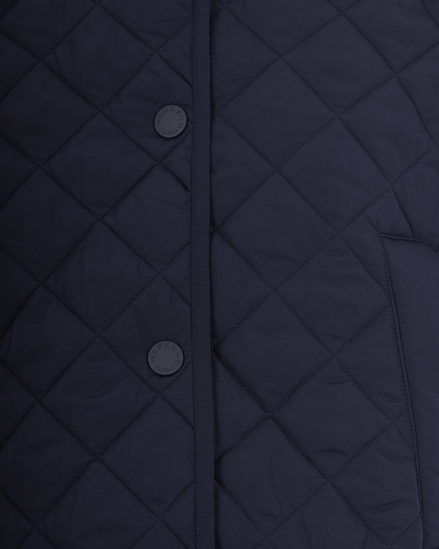 Max Mara Blue Quilted Jacket