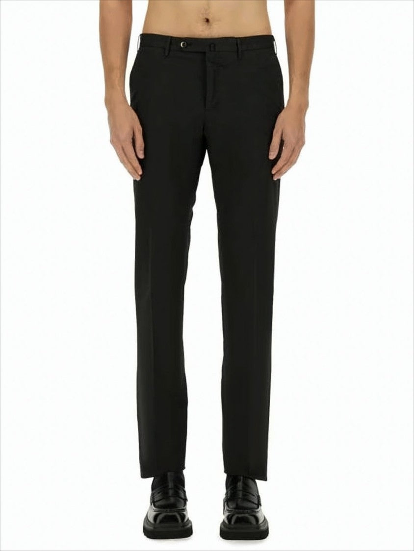 Pt Torino Mid-Rise Straight Pants With Tailored Silhouette