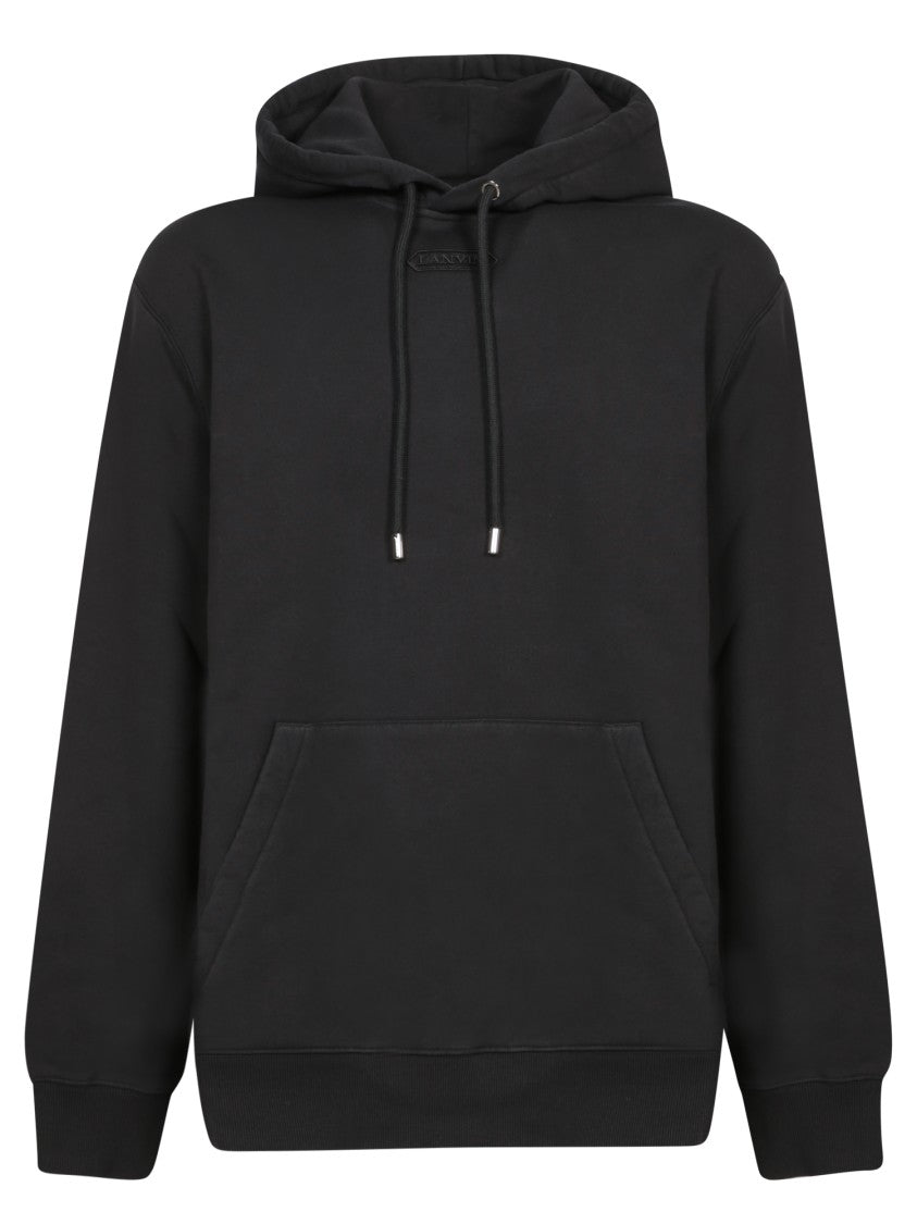 Lanvin Black Hooded Sweatshirts