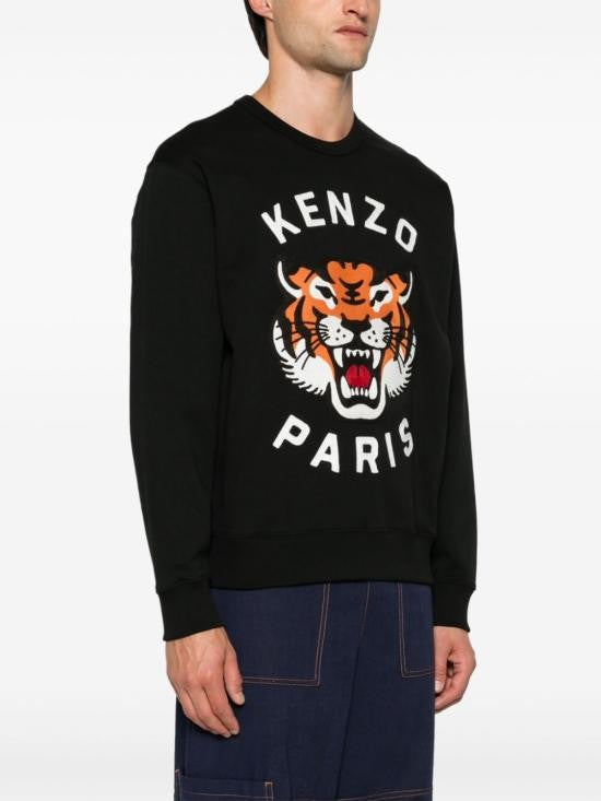Kenzo Graphic Tiger-Print Long-Sleeve Kenzo T-Shirt